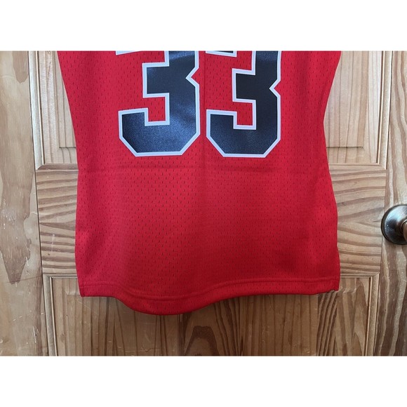 Mitchell & Ness Chicago Bulls Scottie Pippen Red Swingman Jersey Men's Size 2XL - Picture 10 of 12